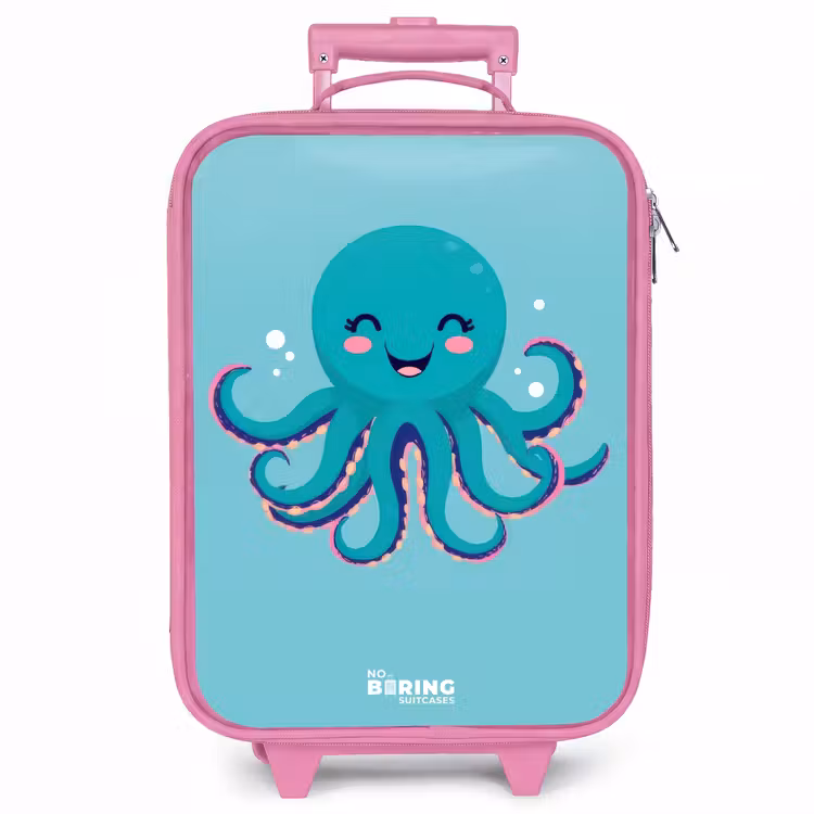 Kinderkoffer - Roze - Octopus - Water - Blauw — 1