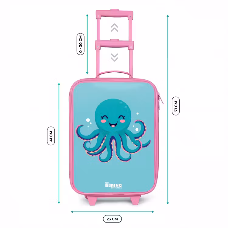 Kinderkoffer - Roze - Octopus - Water - Blauw — 6