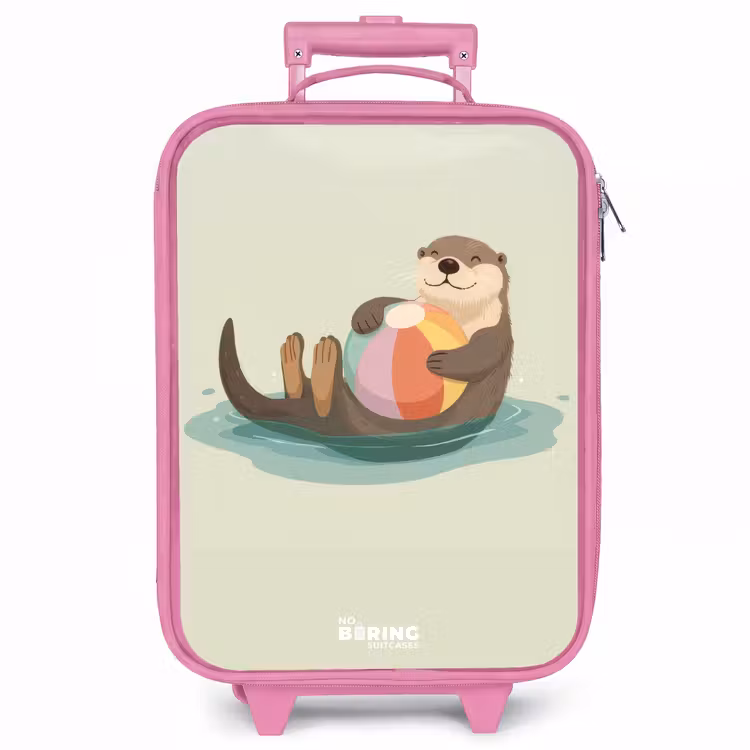 Kinderkoffer - Roze - Otter - Strandbal - Water — 1