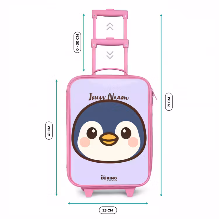 Kinderkoffer - Roze - Pinguïn — 6