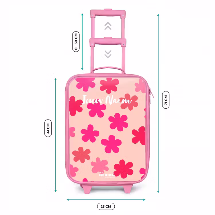 Kinderkoffer - Roze - Roze bloemen — 6