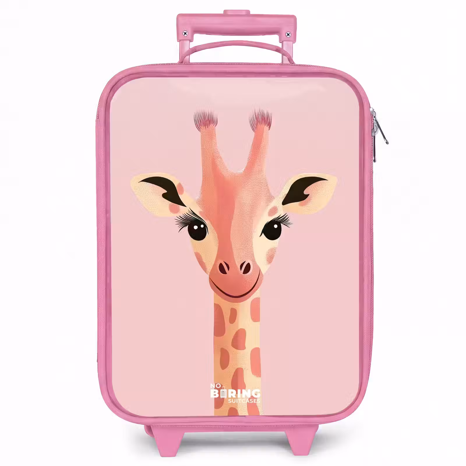 Kinderkoffer - Roze - Giraffe - Wimpers - Minimalistisch - Roze — 1