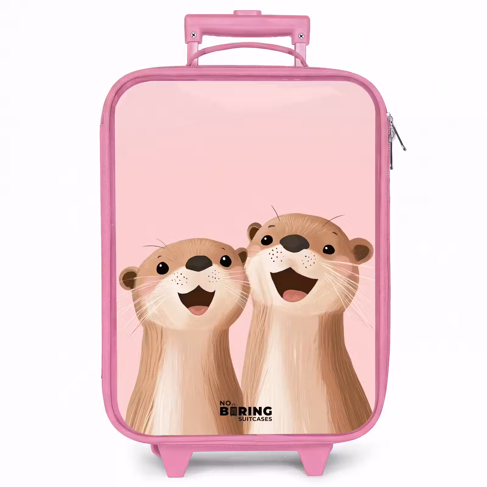 Kinderkoffer - Roze - Otters - Lachen - Roze - Illustratie — 1