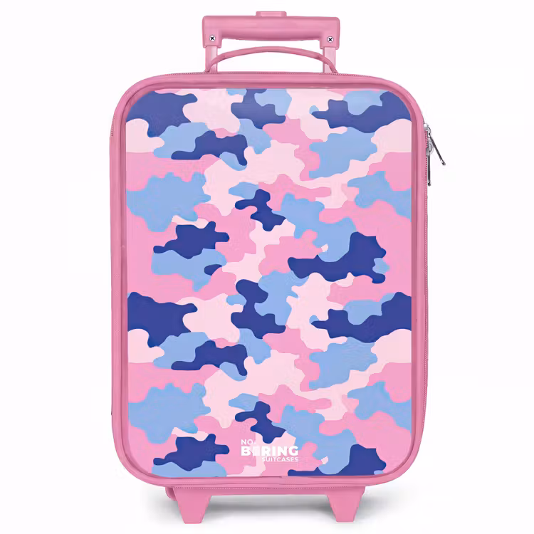 Kinderkoffer - Roze - Camouflage - Roze - Blauw — 1