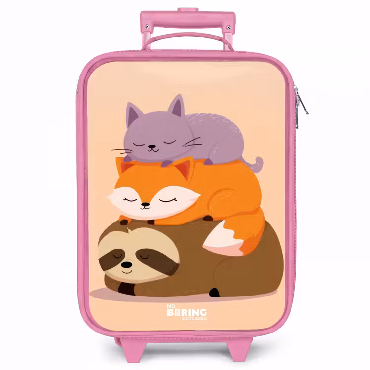 Kinderkoffer - Roze - Dieren - Slapen - Samen — 1