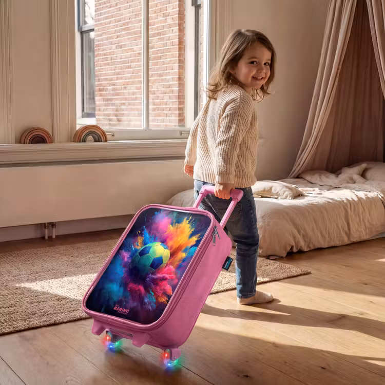 Kinderkoffer - Roze - Neon - Bal - Kleurrijk — 3