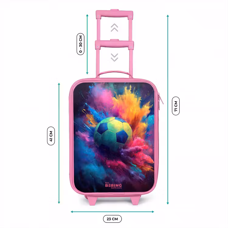 Kinderkoffer - Roze - Neon - Bal - Kleurrijk — 6
