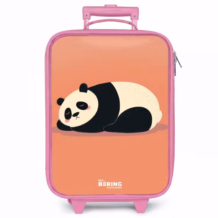 Kinderkoffer - Roze - Panda - Slapen - Oranje — 1