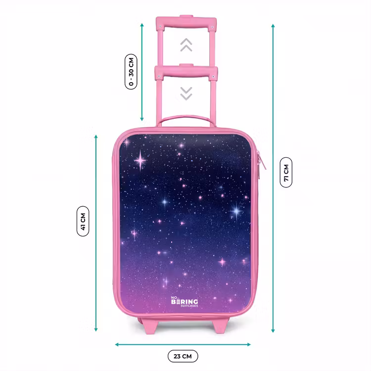 Kinderkoffer - Roze - Sterren - Galaxy - Blauw - Roze — 6
