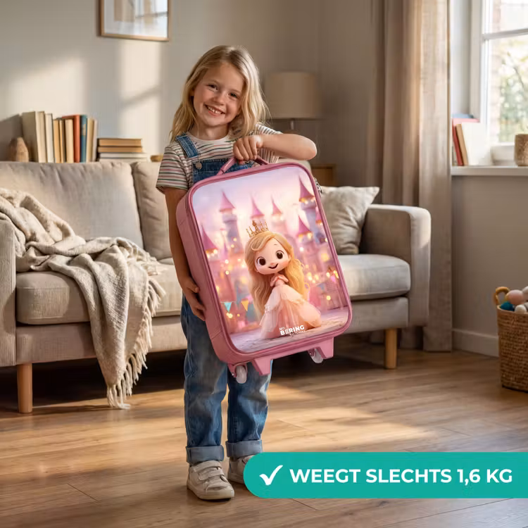 Kinderkoffer - Roze - Prinses - Roze - Kasteel — 2