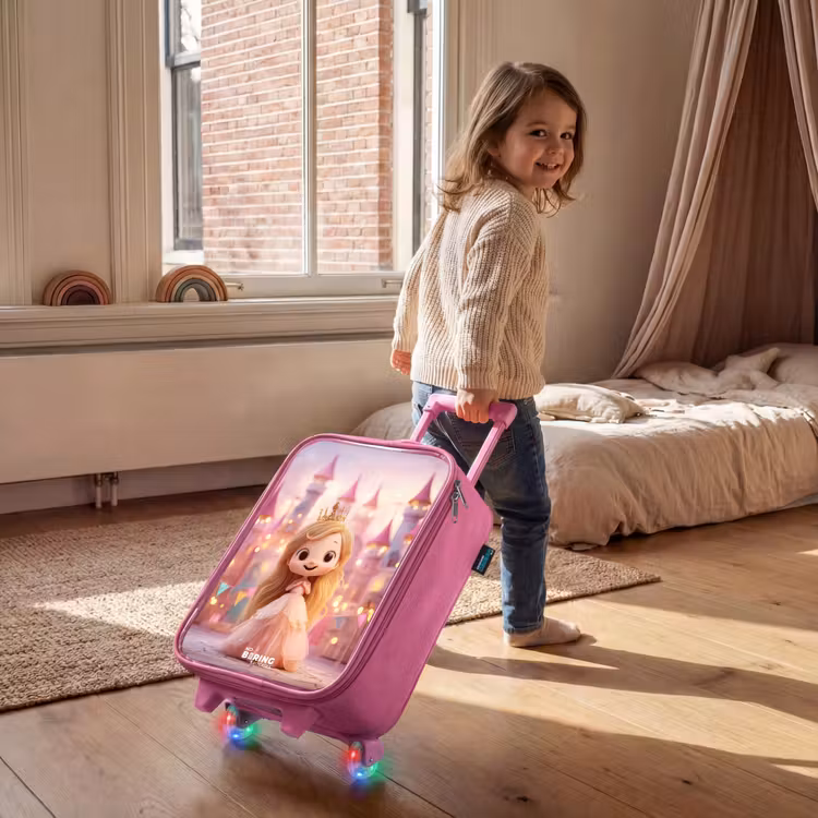 Kinderkoffer - Roze - Prinses - Roze - Kasteel — 3