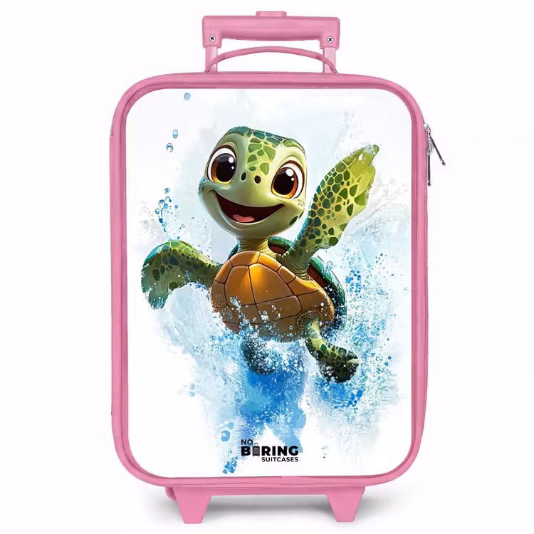 Kinderkoffer - Roze - Schildpad - Water - Groen — 1