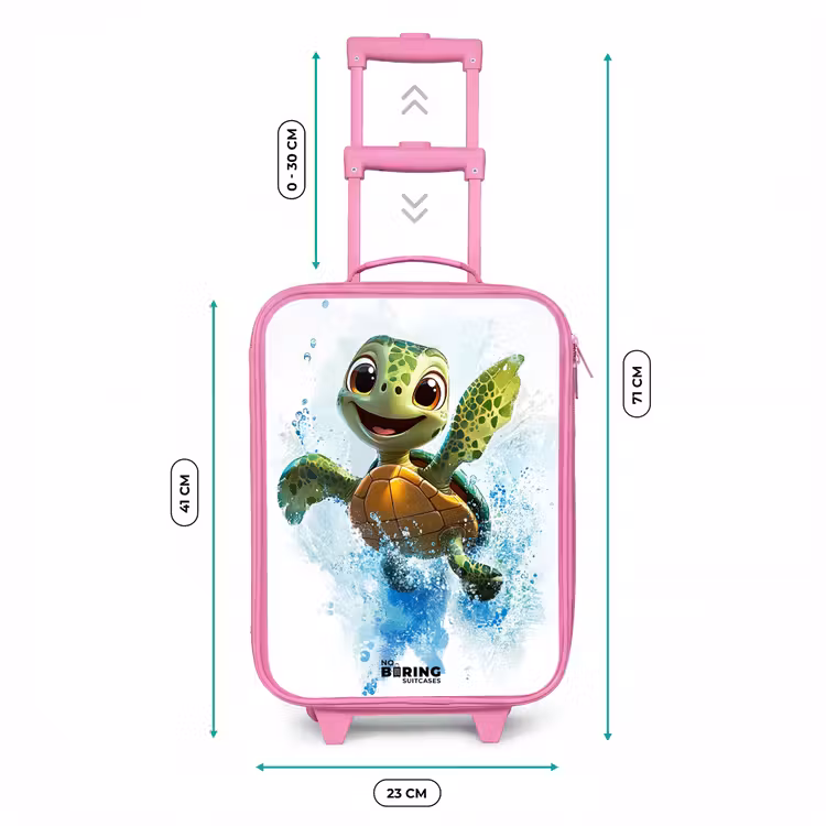 Kinderkoffer - Roze - Schildpad - Water - Groen — 6