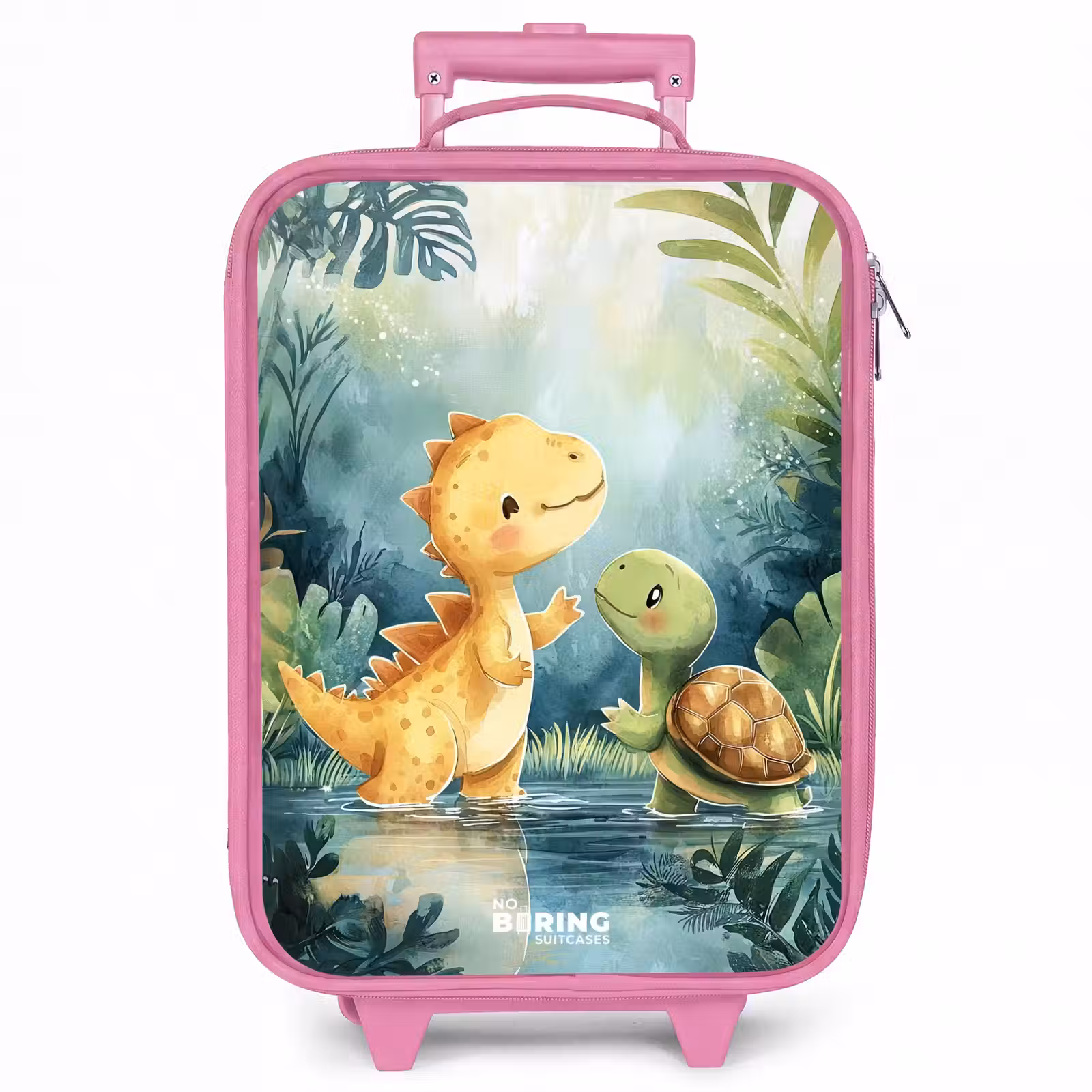Kinderkoffer - Roze - Dino - Schildpad - Jungle — 1