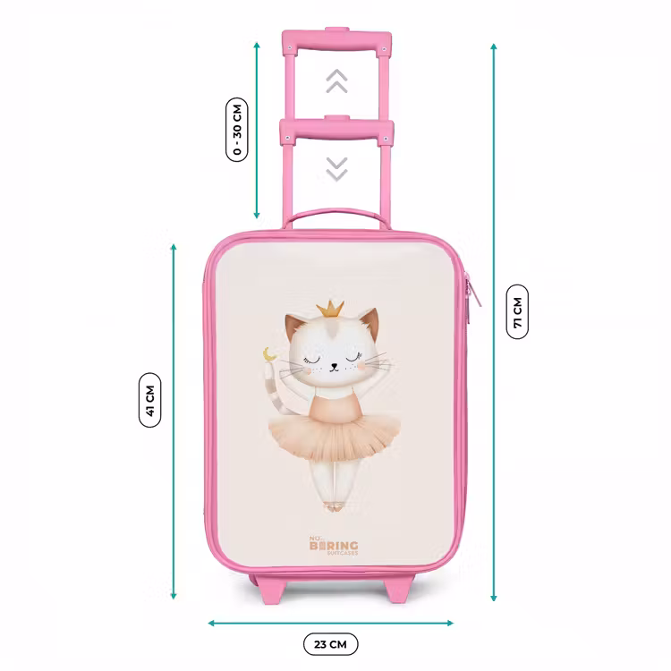Kinderkoffer - Roze - Ballerina kitten in beige kleuren — 6