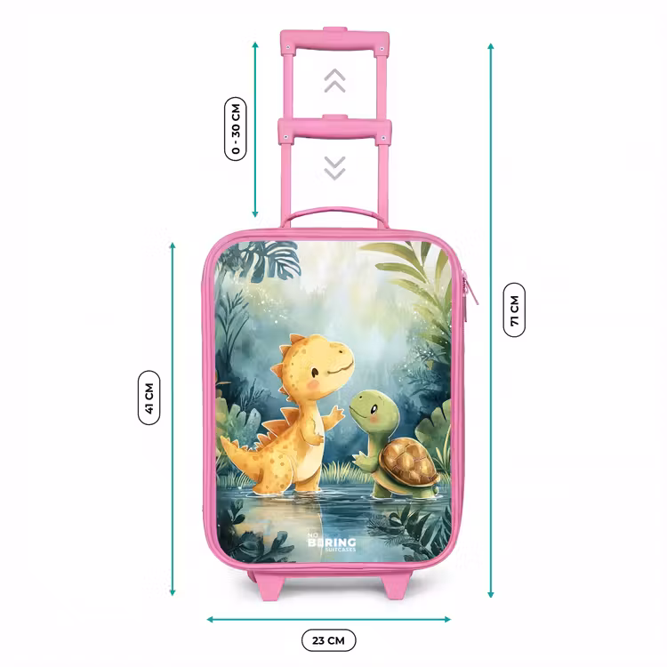 Kinderkoffer - Roze - Dino - Schildpad - Jungle — 6