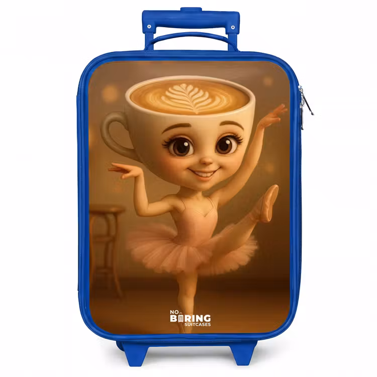 Kinderkoffer - Blauw - Ballerina Cappuccina — 1
