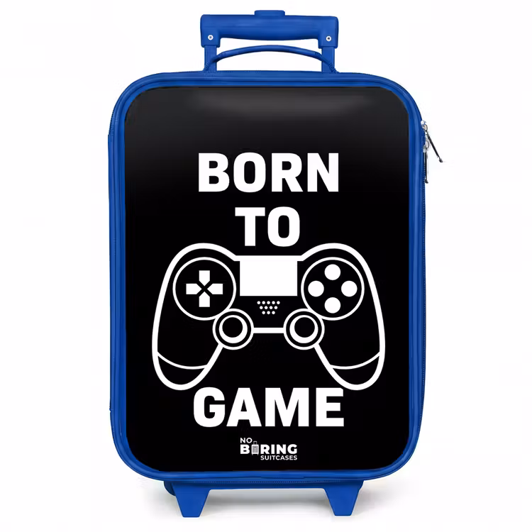 Kinderkoffer - Blauw - Born to game met controller — 1
