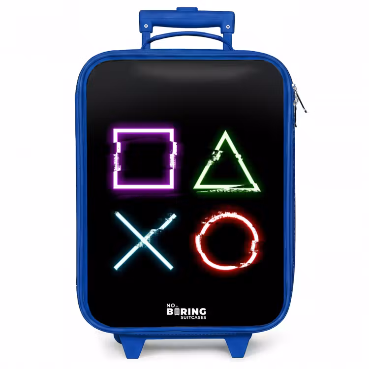 Kinderkoffer - Blauw - Knoppen van een gameconsole — 1