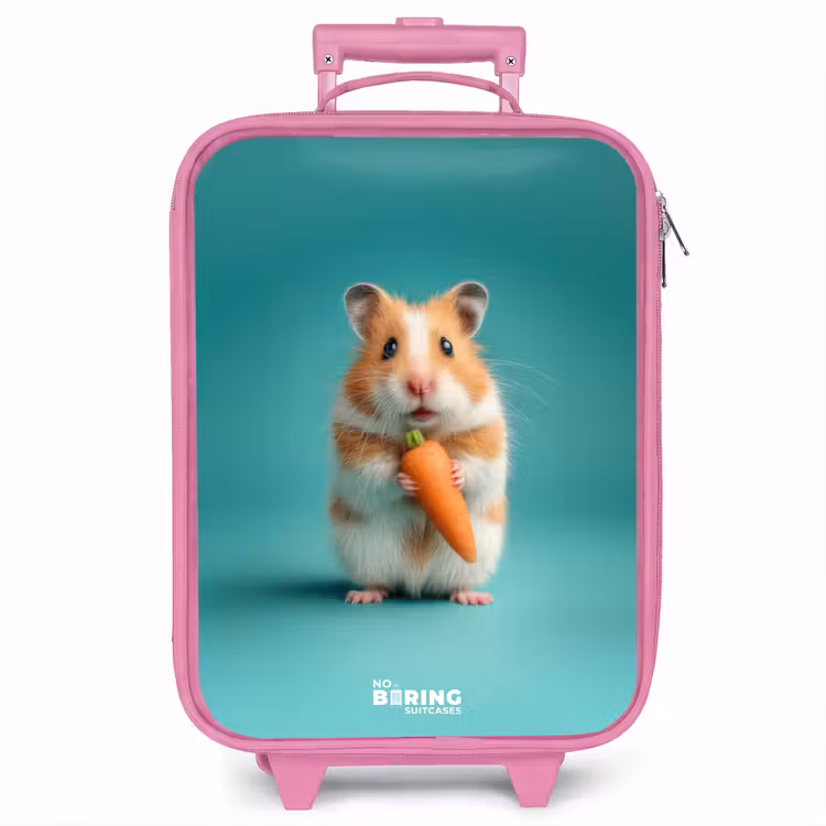 Kinderkoffer - Roze - Hamster - Wortel - Dier — 1