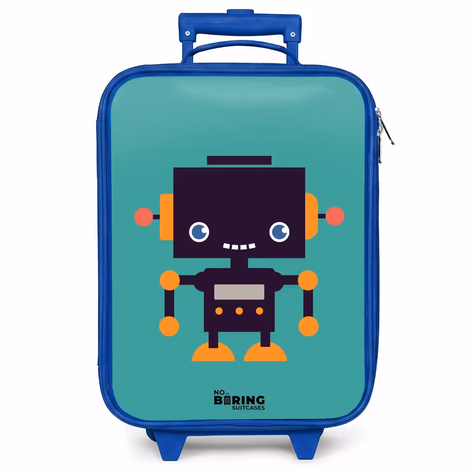 Kinderkoffer - Blauw - Groene robot — 1