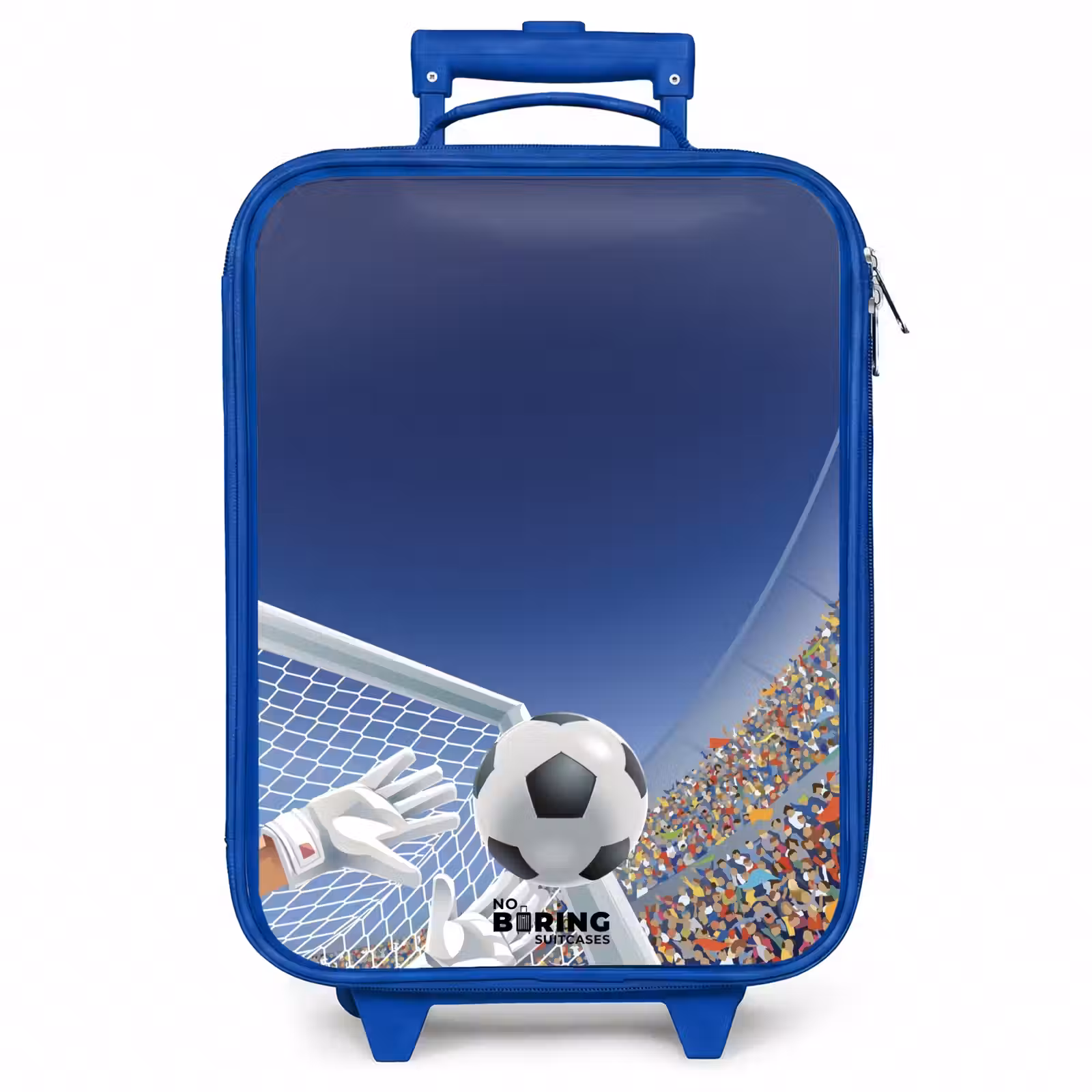 Kinderkoffer - Blauw - Keeper die een voetbal tegenhoud — 1