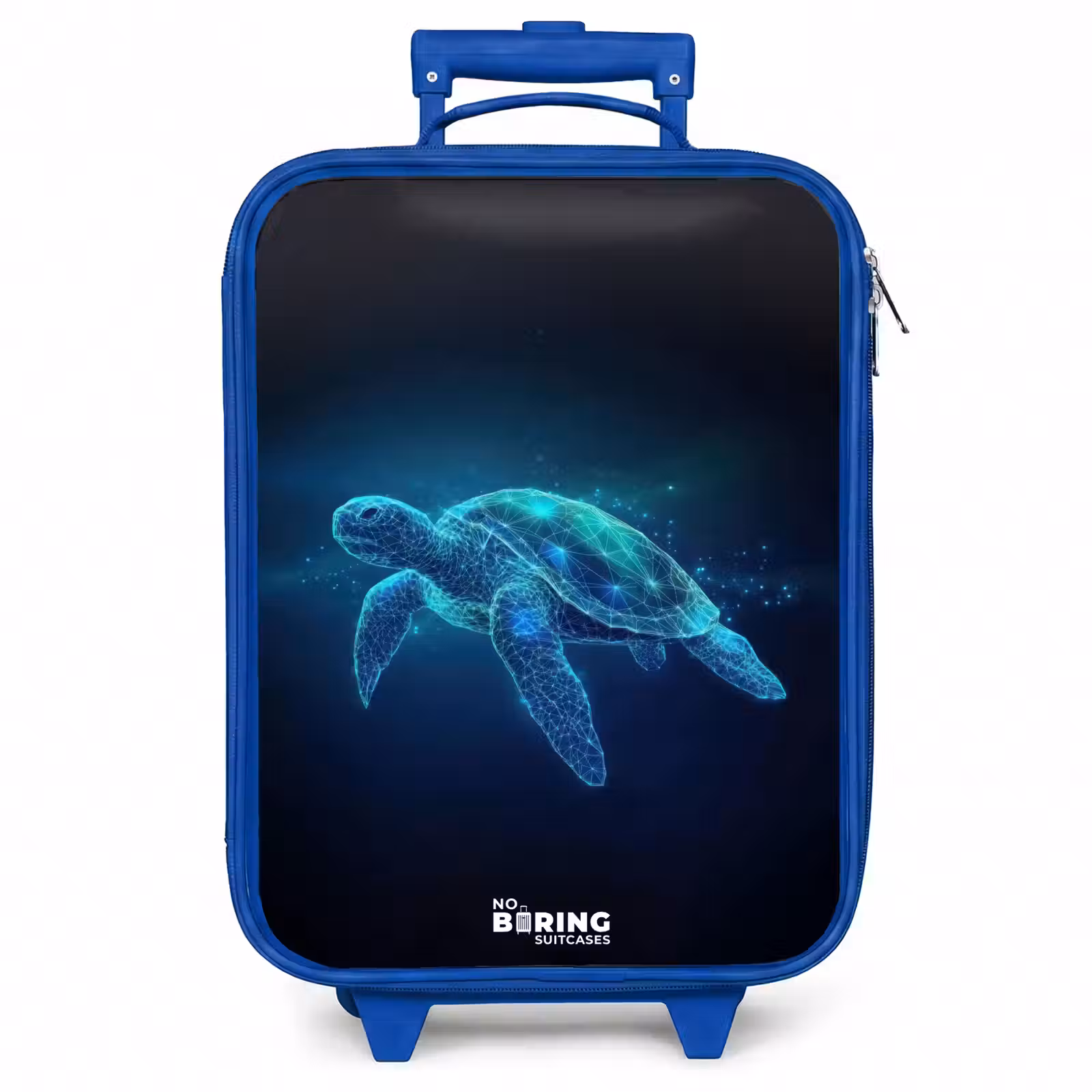 Kinderkoffer - Blauw - Lichtgevende schildpad in digitale oceaan — 1