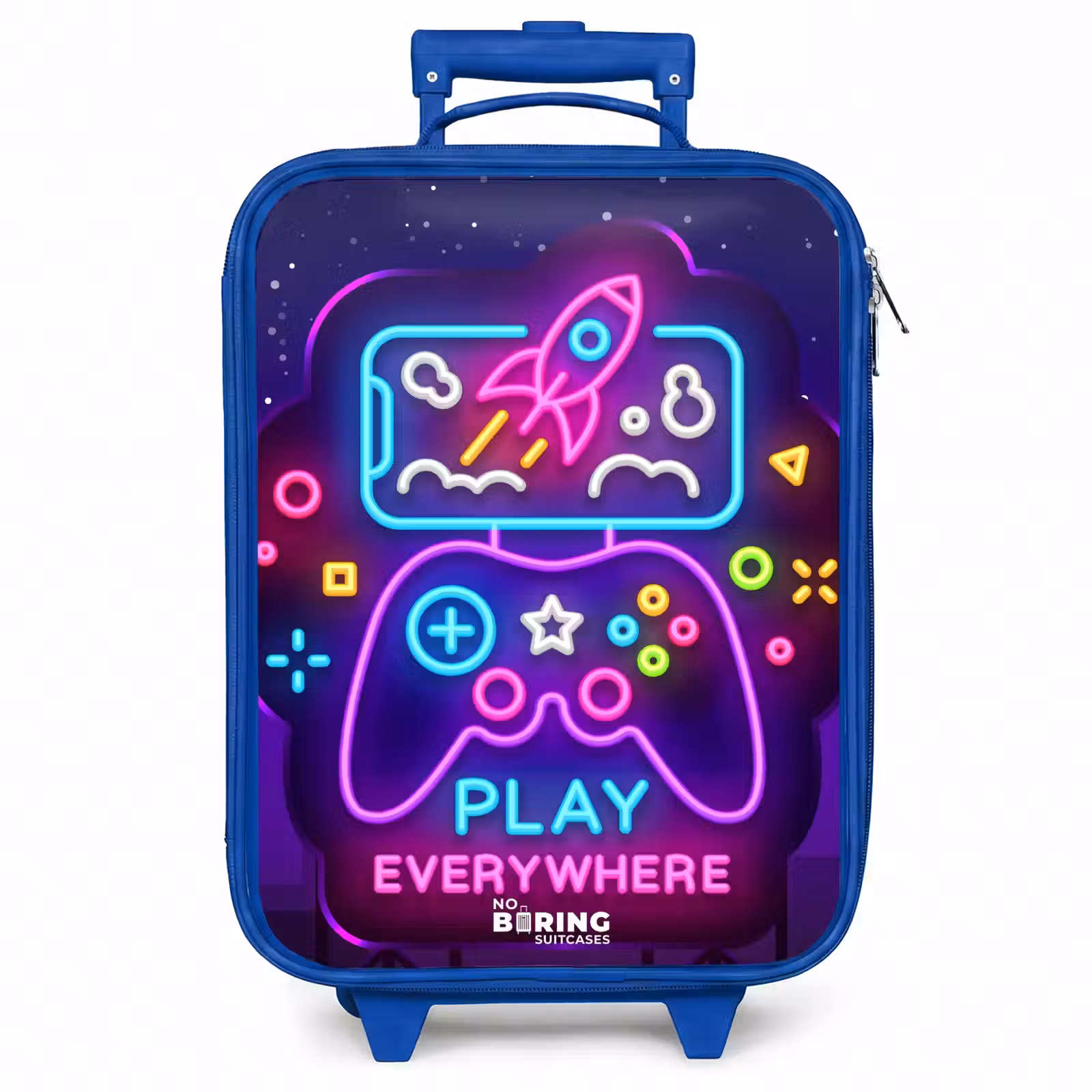 Kinderkoffer - Blauw - Neonbord met controller — 1