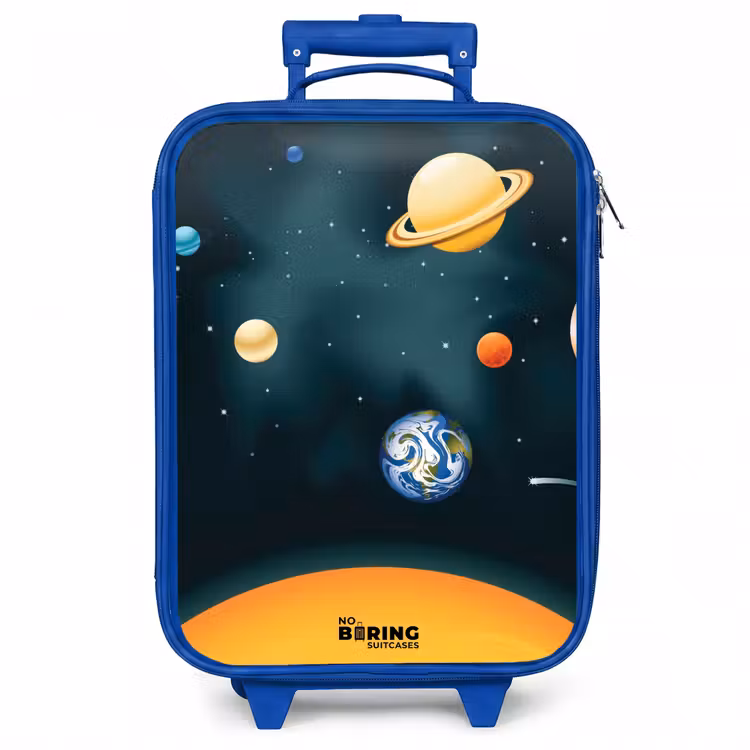 Kinderkoffer - Blauw - Ruimte met planeten — 1