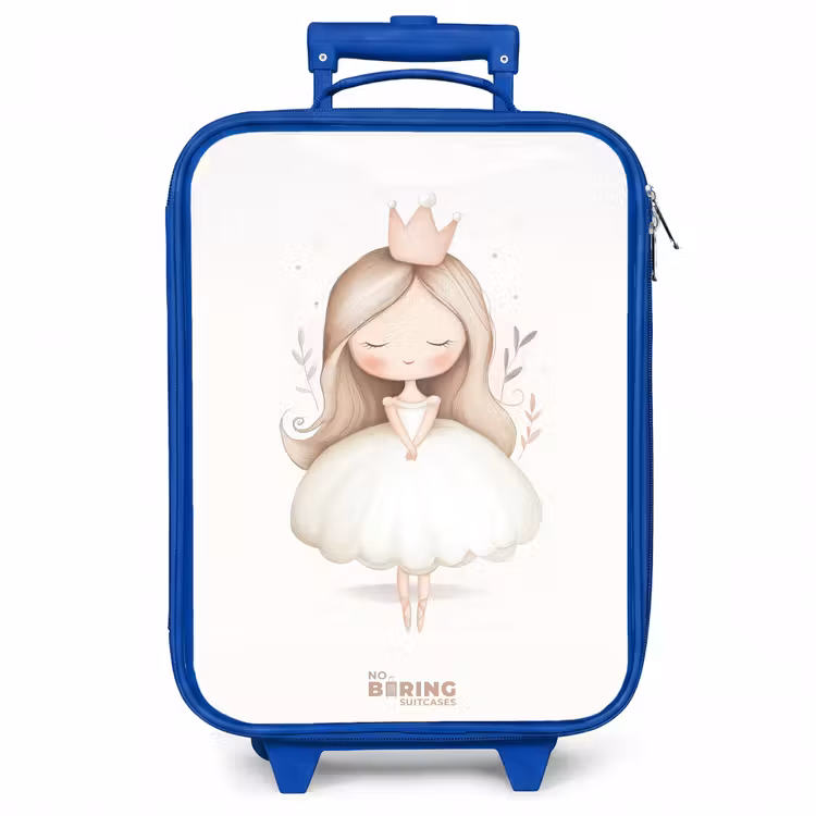 Kinderkoffer - Blauw - Sierlijke prinses in het wit — 1