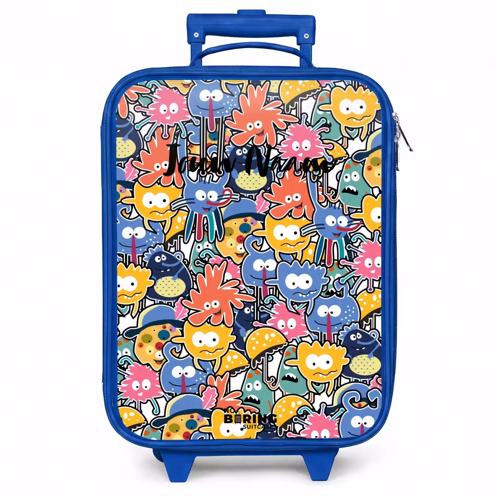 Kinderkoffer - Blauw - Beestjes met Grote Oogjes — 1