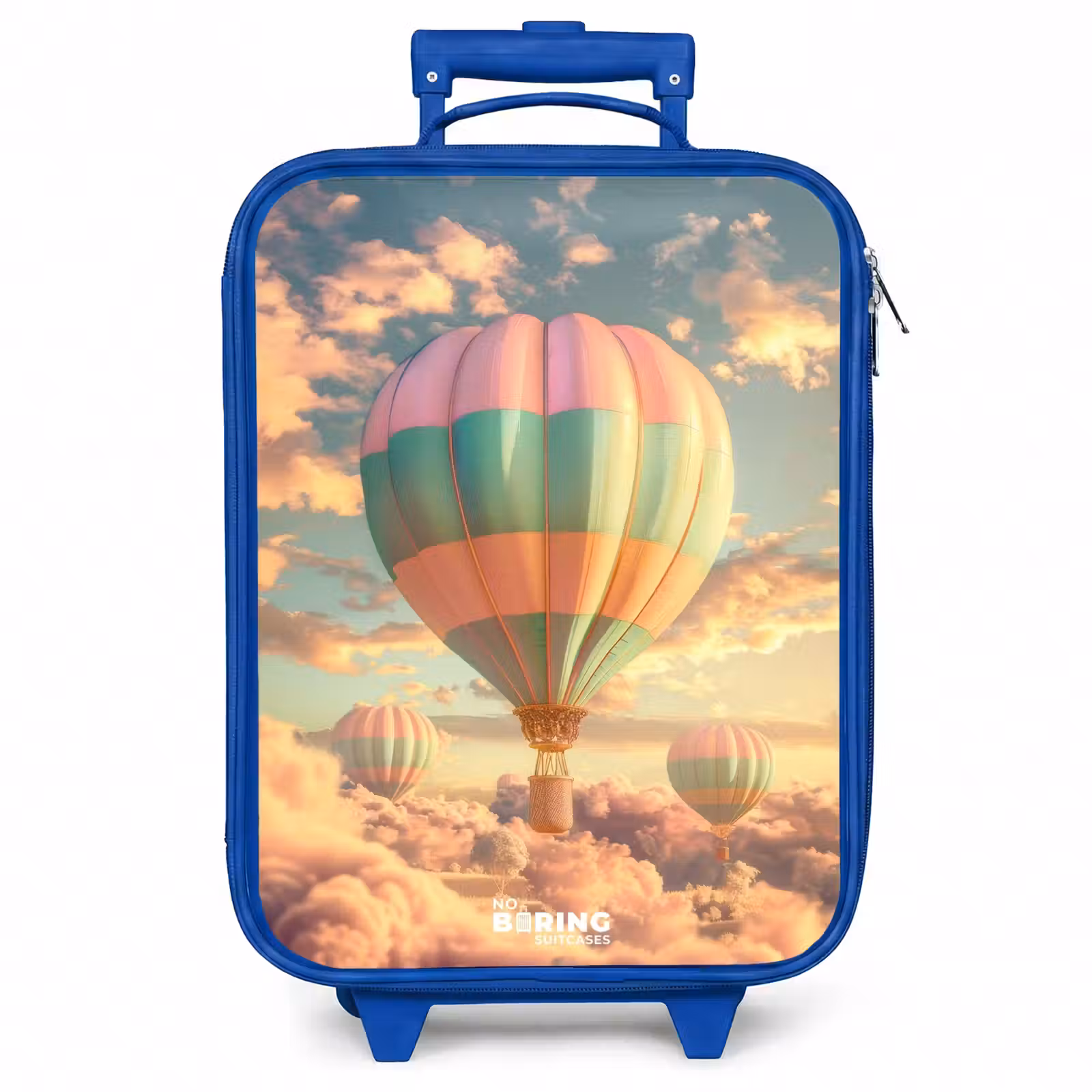 Kinderkoffer - Blauw - Pastel skyliner — 1