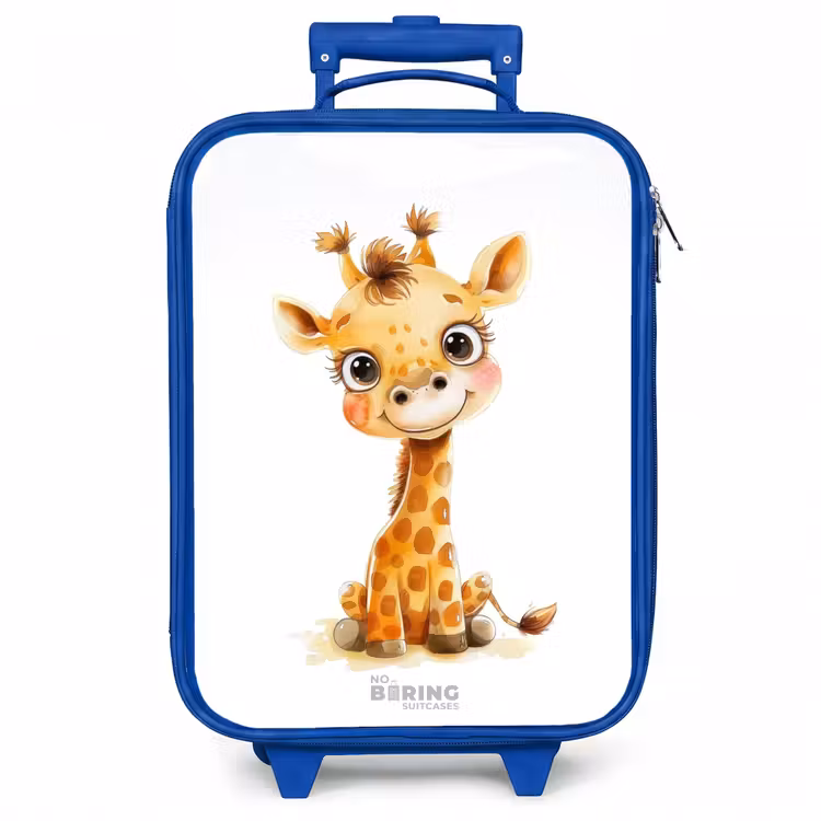 Kinderkoffer - Blauw - Baby giraffe — 1