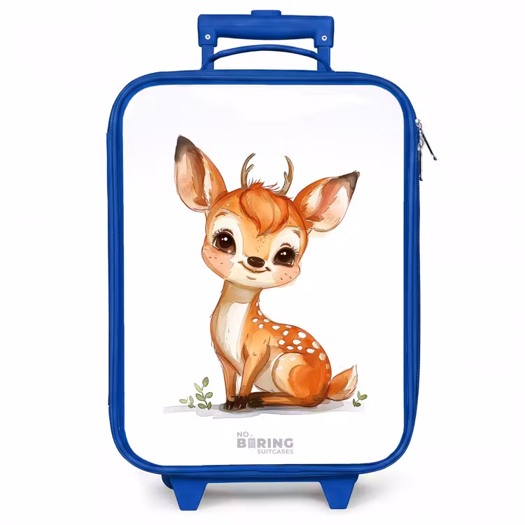 Kinderkoffer - Blauw - Baby hert — 1