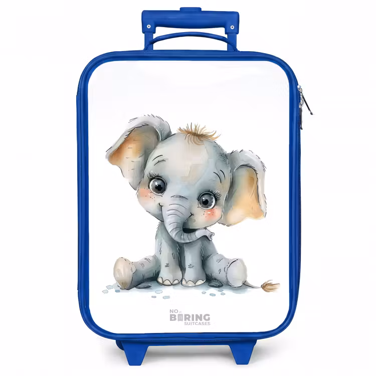Kinderkoffer - Blauw - Baby olifant — 1