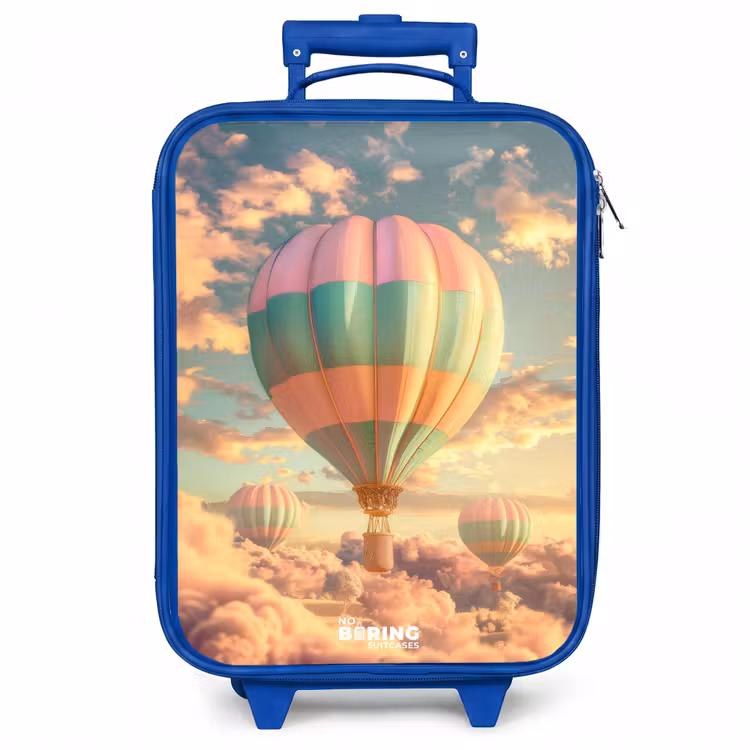 Kinderkoffer - Blauw - Pastel skyliner — 1