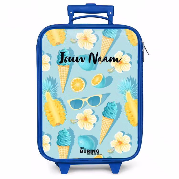Kinderkoffer - Blauw - Ibiza icecream — 1