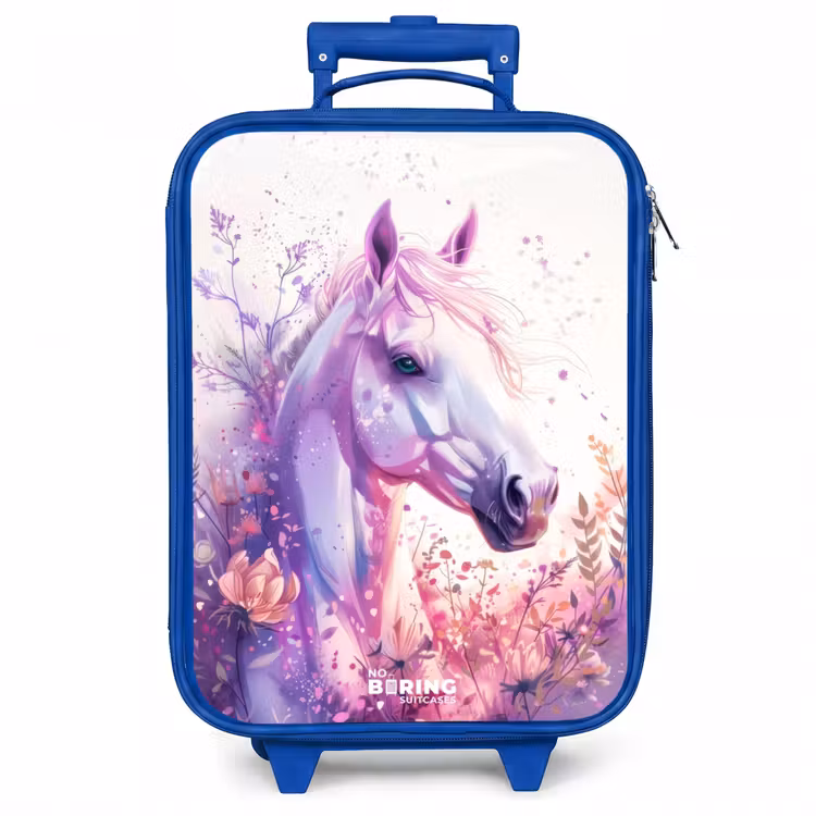 Kinderkoffer - Blauw - Parelachtige Pony — 1