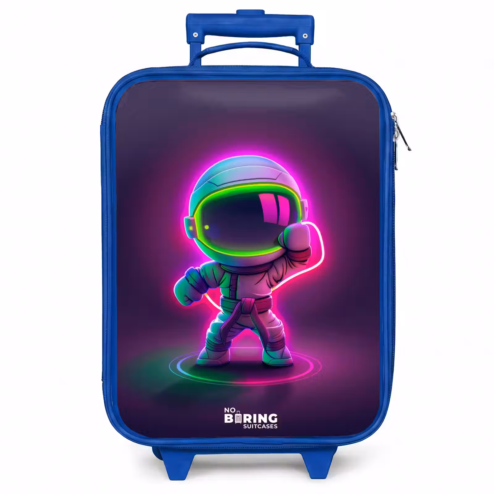 Kinderkoffer - Blauw - Space karate neon — 1