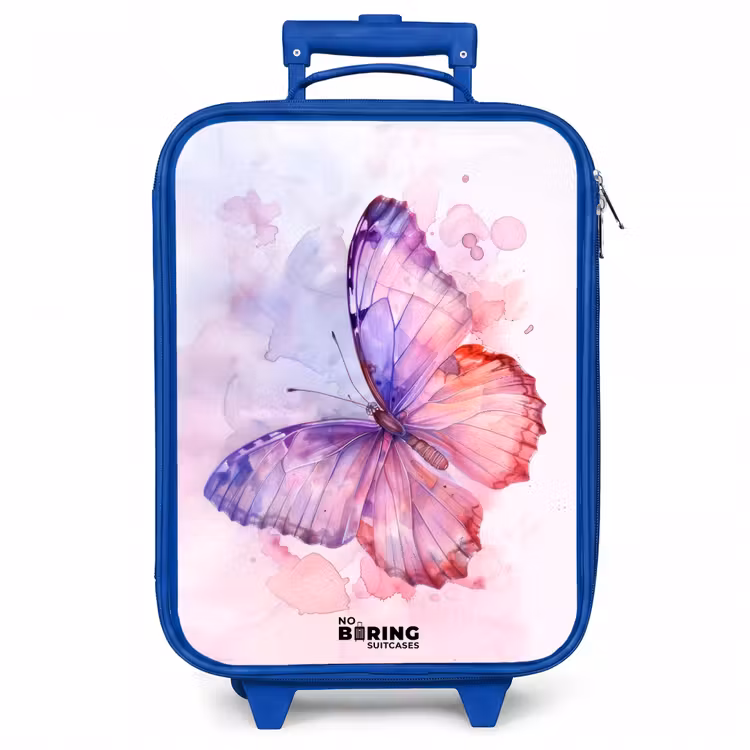 Kinderkoffer - Blauw - Aquarel aurora — 1