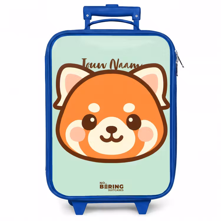 Kinderkoffer - Blauw - Kawai - Rode panda - Groen — 1