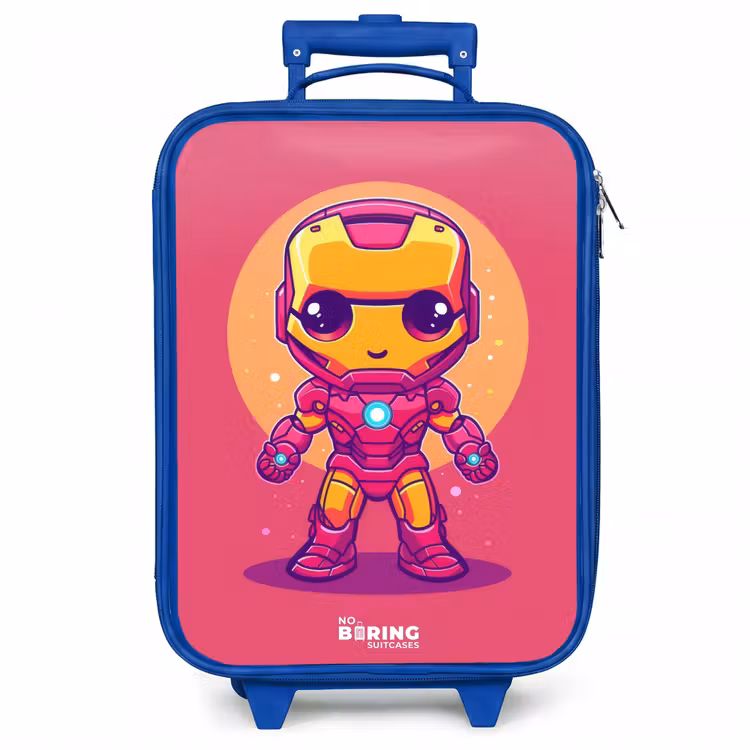 Kinderkoffer - Blauw - Roze ranger — 1
