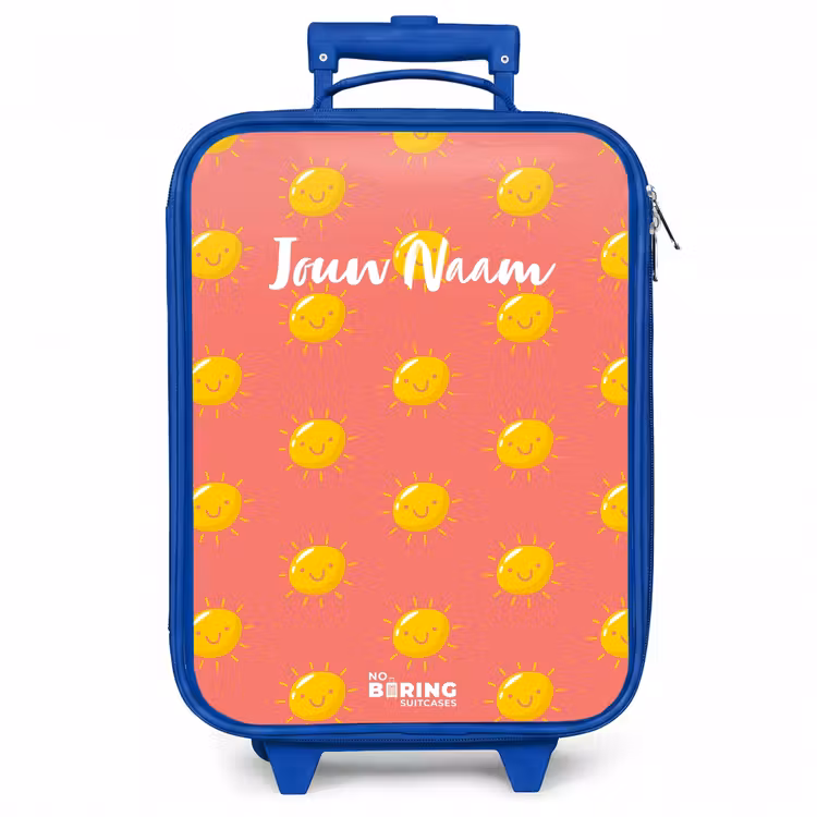 Kinderkoffer - Blauw - Sunny situation koraal — 1