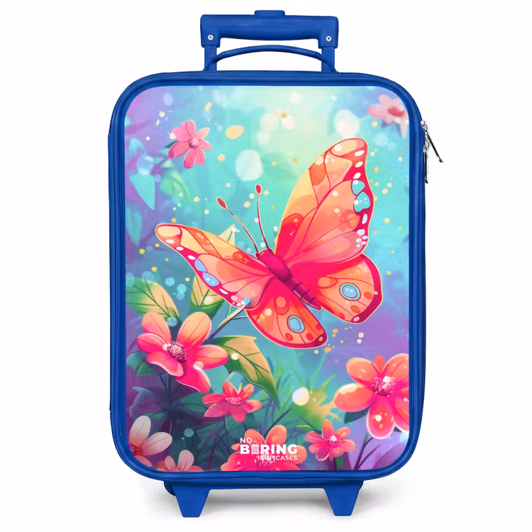 Kinderkoffer - Blauw - Verbluffende vlinder — 1