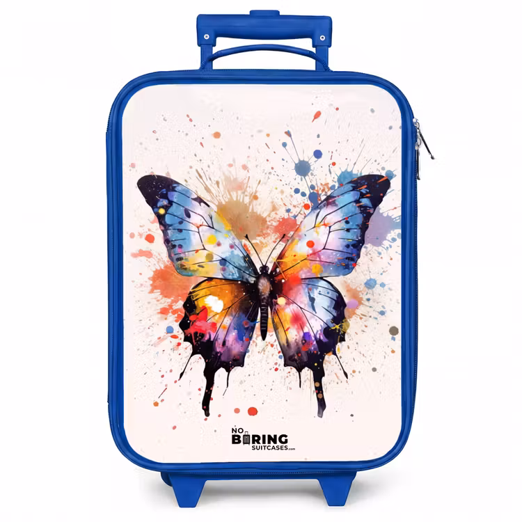 Kinderkoffer - Blauw - Vlinderexplosie — 1