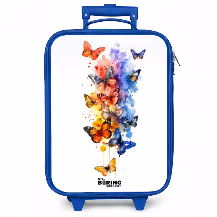 Kinderkoffer - Blauw - Vlinderzwerm — 1