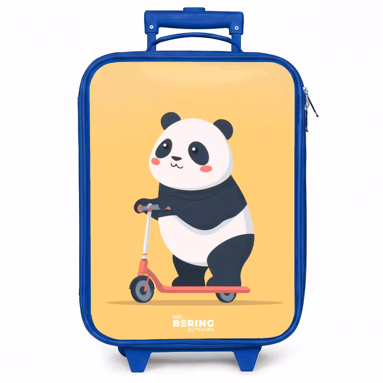 Kinderkoffer - Blauw - Panda - Step - Geel — 1