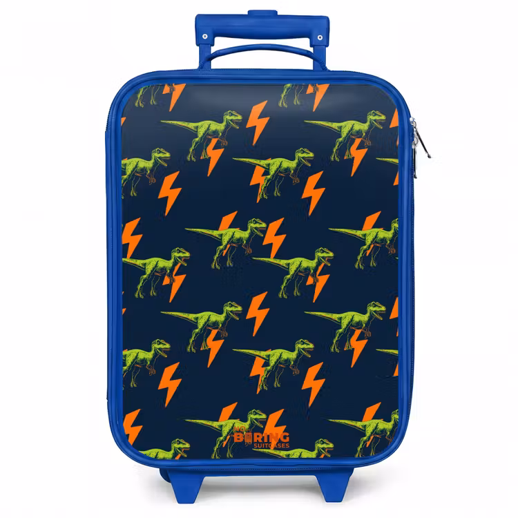 Kinderkoffer - Blauw - Bliksemsnelle raptors — 1