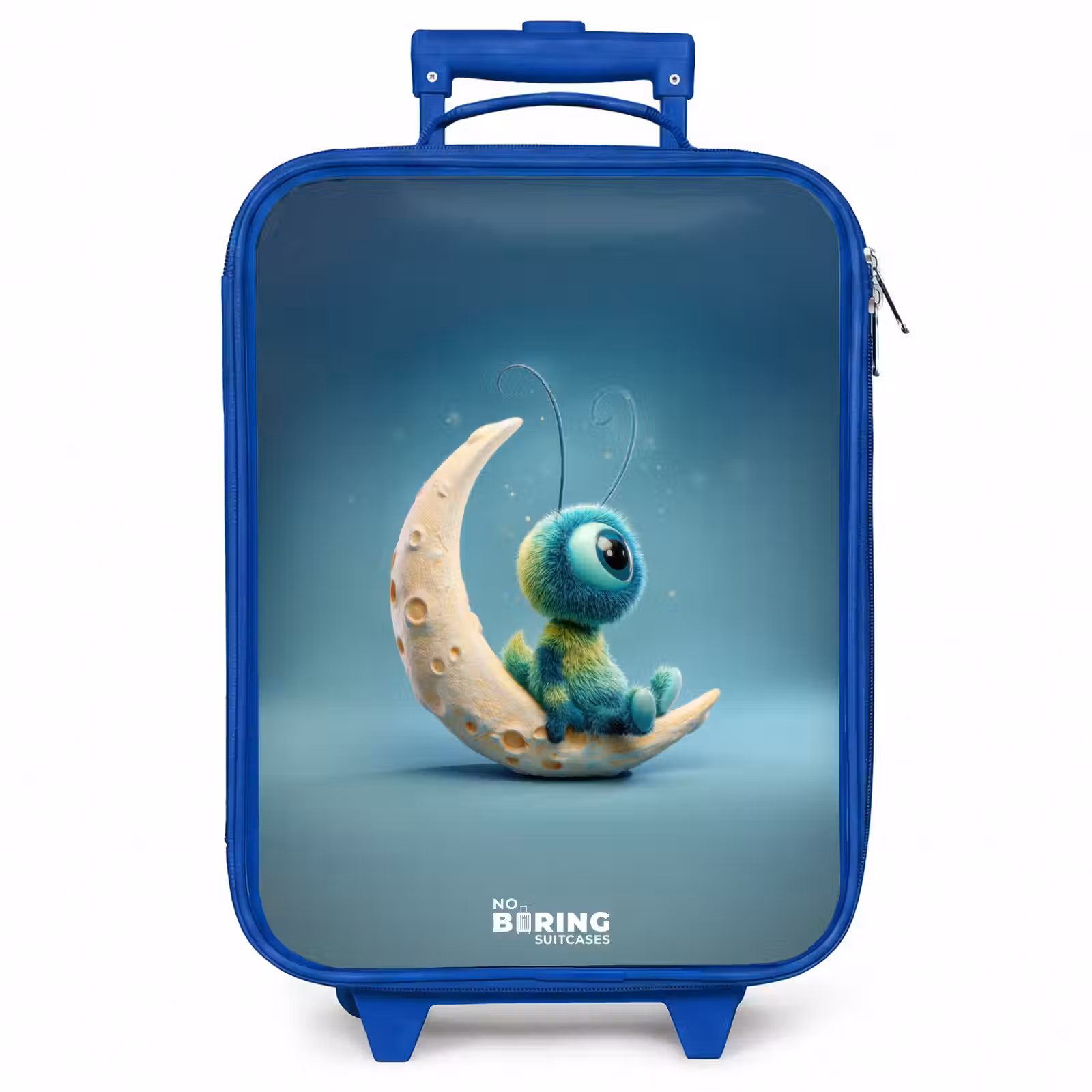 Kinderkoffer - Blauw - Dromerig Wezentje op de Maan — 1