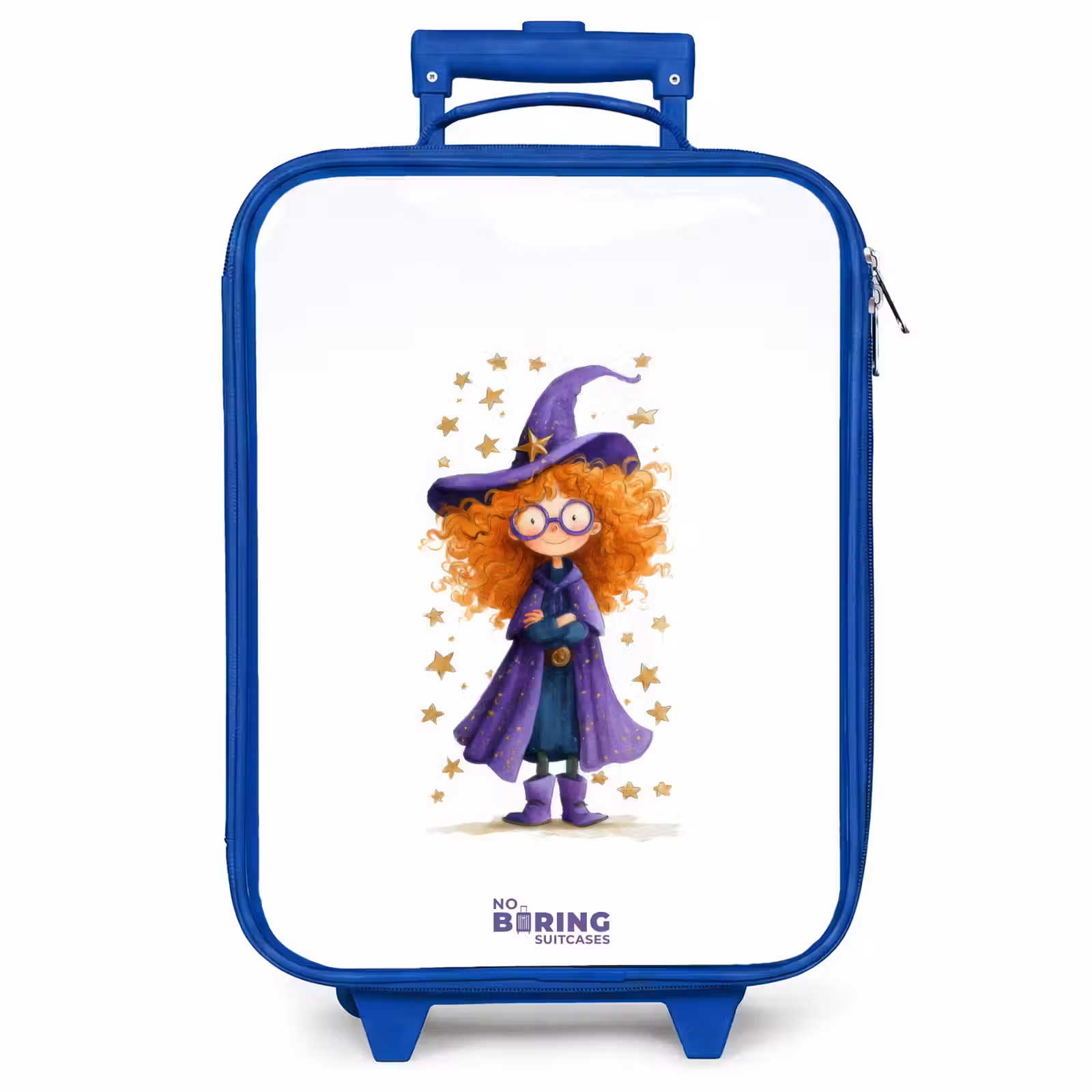 Kinderkoffer - Blauw - Sterrenmagie met krullen — 1